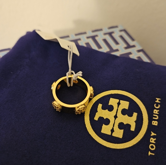 Gold ring size 7 by Tory Burch - Picture 3 of 5
